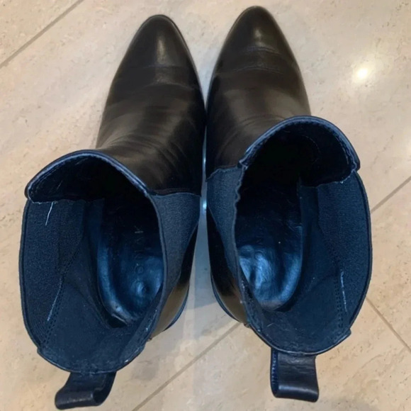 Classic Black Ankle Boots with  Chunky Heels - Picture 7 of 15